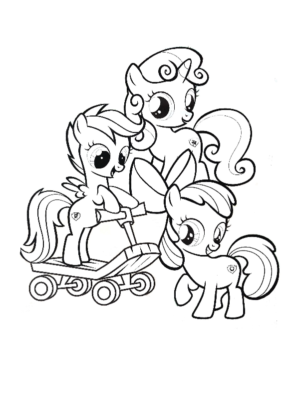 Online coloring book: Coloring little ponies Pony